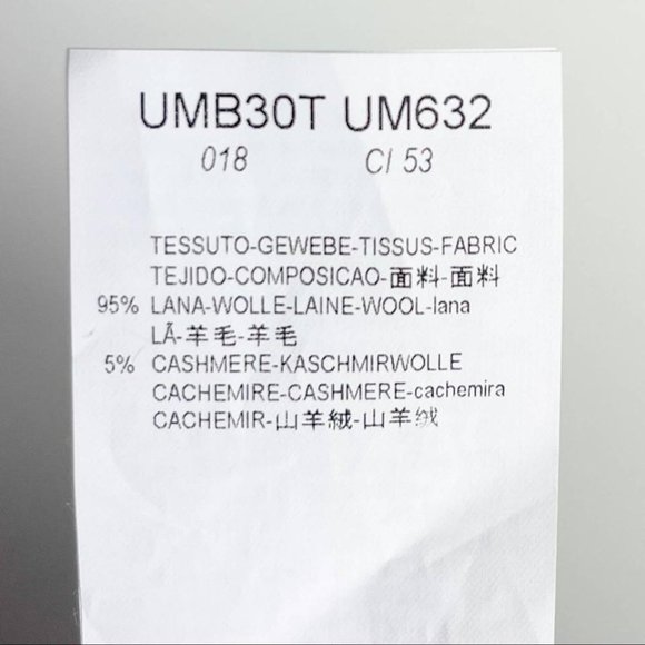 ✅#252A NWOT Armani Collezioni Purple Reversible Wool Cashmere 2 Poncho/Cape! - Picture 12 of 12